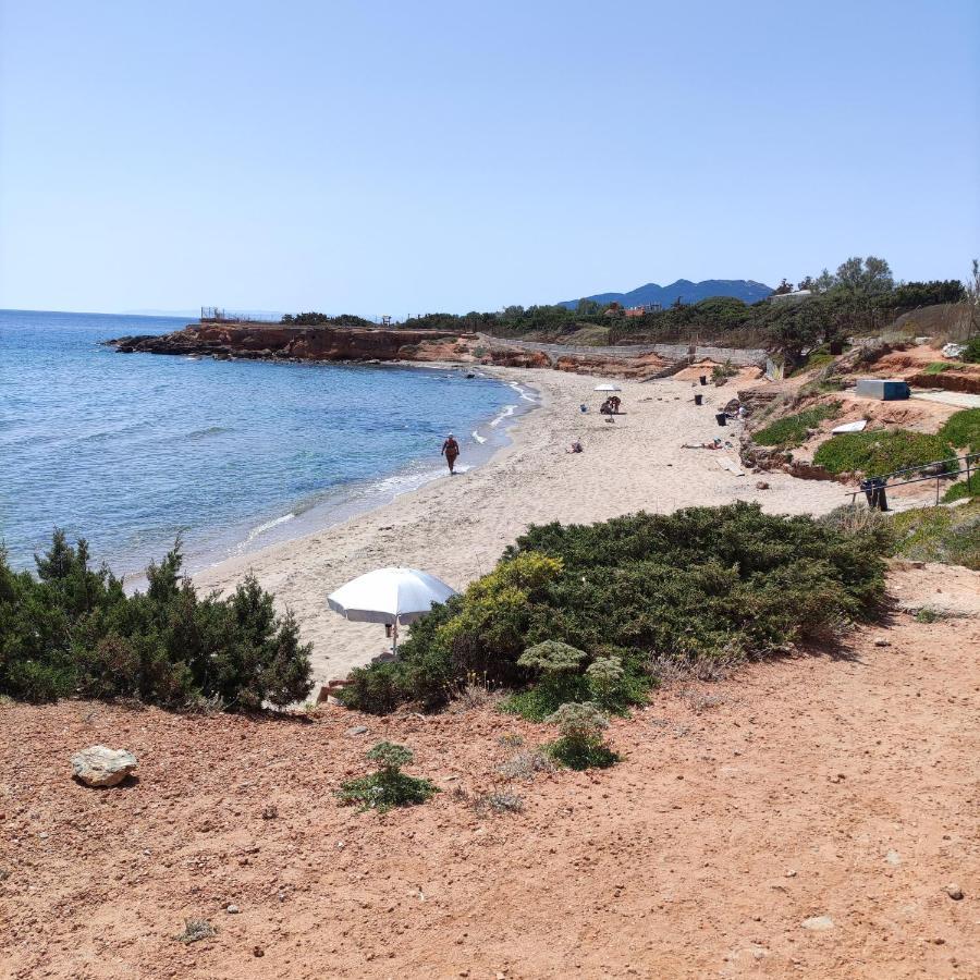 Sunny Apartment 15 Min From Airport And Sea Artemida  Exterior foto